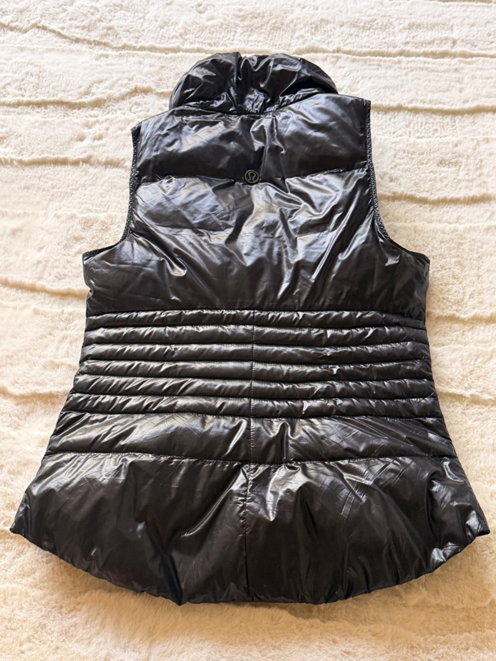lululemon athletica Black Quilted Puffer Vest with High Funnel Collar - Picture 4 of 6